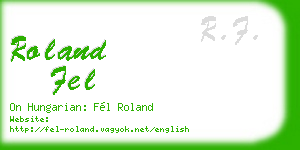 roland fel business card