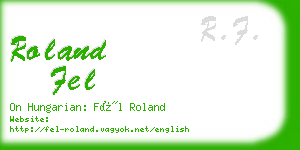 roland fel business card